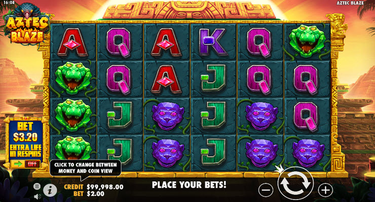 Aztec Blaze Slot Gameplay