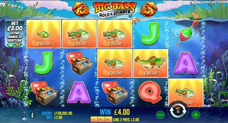 Big Bass Bonanza Hold & Spinner Slot Gameplay