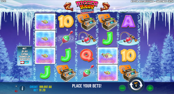 Bigger Bass Blizzard Christmas Catch&nbsp;Slot Gameplay