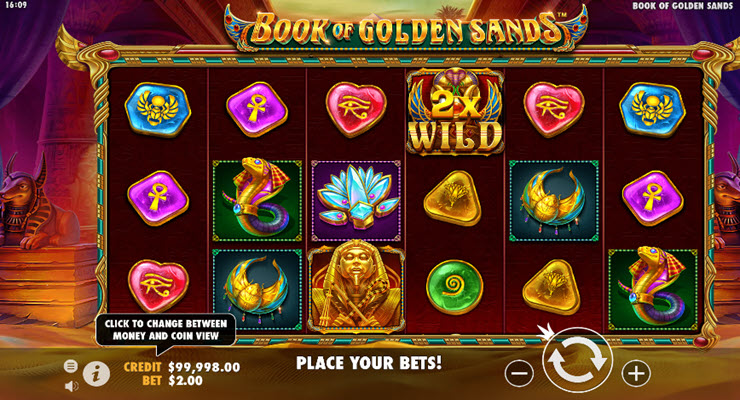 Book of Golden Sands Slot Gameplay