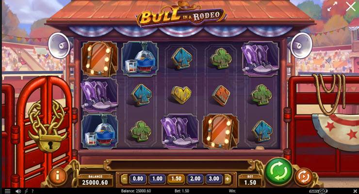 Bull in a Rodeo Slot Gameplay