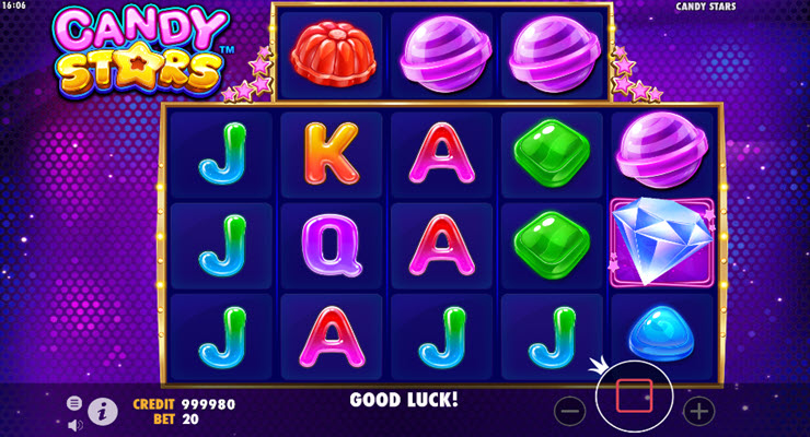 Candy Stars Slot Gameplay