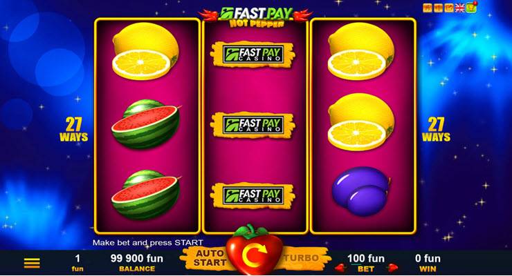 Fastpay Hot Pepper Slot Gameplay