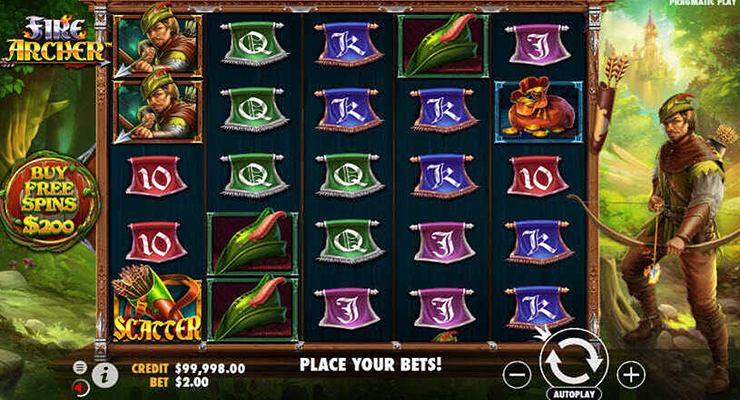 Fire Archer Slot Gameplay