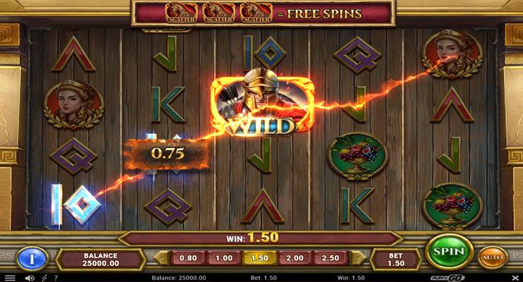 Gates of Troy Slot Gameplay