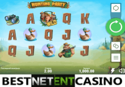 Hunting party video slot