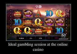 Ideal gambling session at an online casino