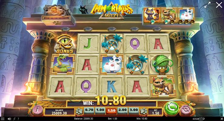 Immortails of Egypt Slot Gameplay