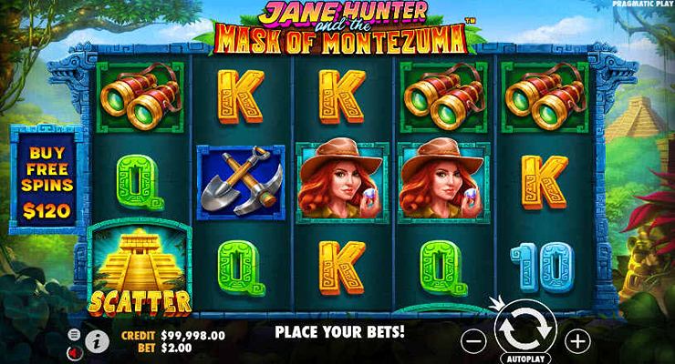 Jane Hunter and the Mask of Montezuma Slot Gameplay