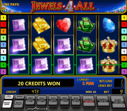 Jewels 4 all slot by Novomatic