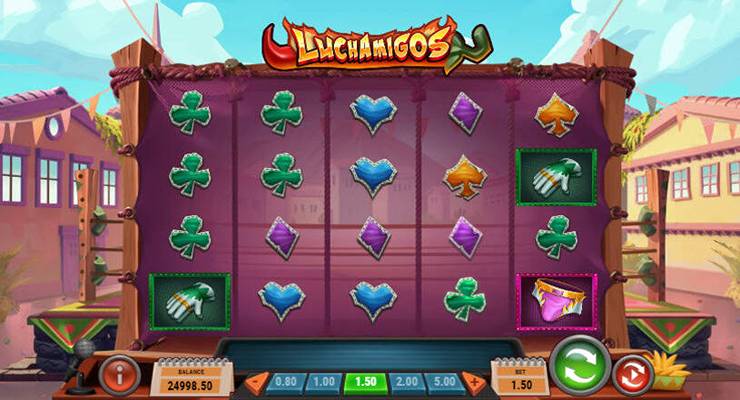 Luchamigos Slot Gameplay