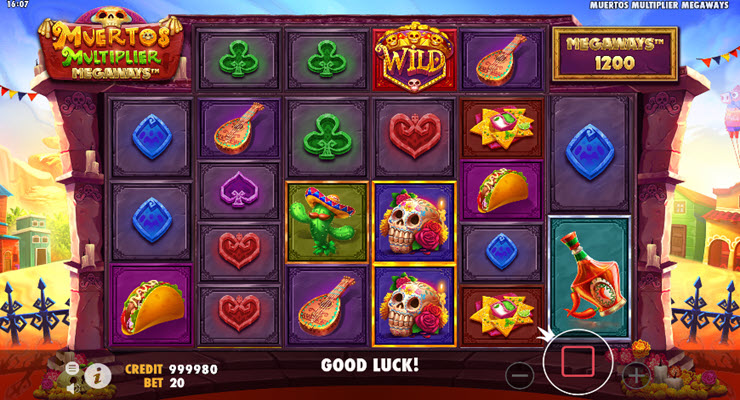 Muertos Multiplier Megaways Slot Gameplay