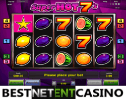 Super Hot 7s slot by Novomatic