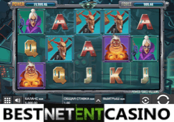 Power force villains video slot