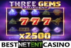 Three Gems Adjacent slot